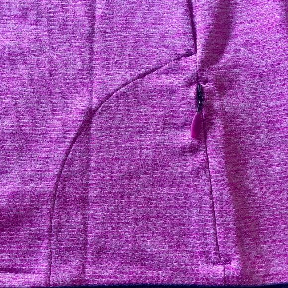 Under Armour Half Zip Top Small Pullover HeatGear Pink Blue Athletic Sporty - Picture 7 of 14
